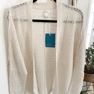 NWT Market & Spruce Knitted Cardigan - L